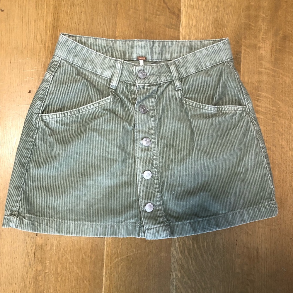 Free People Ray Cord Mini Skirt - Size 0